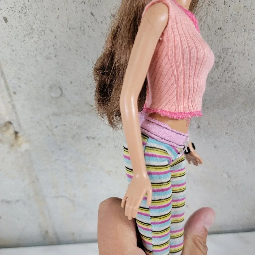 Nude Barbie Brunette Hazel Eyes 2003 Summer Face Doll For OOAK‎